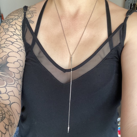 Kendra Scott silver tone CZ necklace - Picture 2 of 6